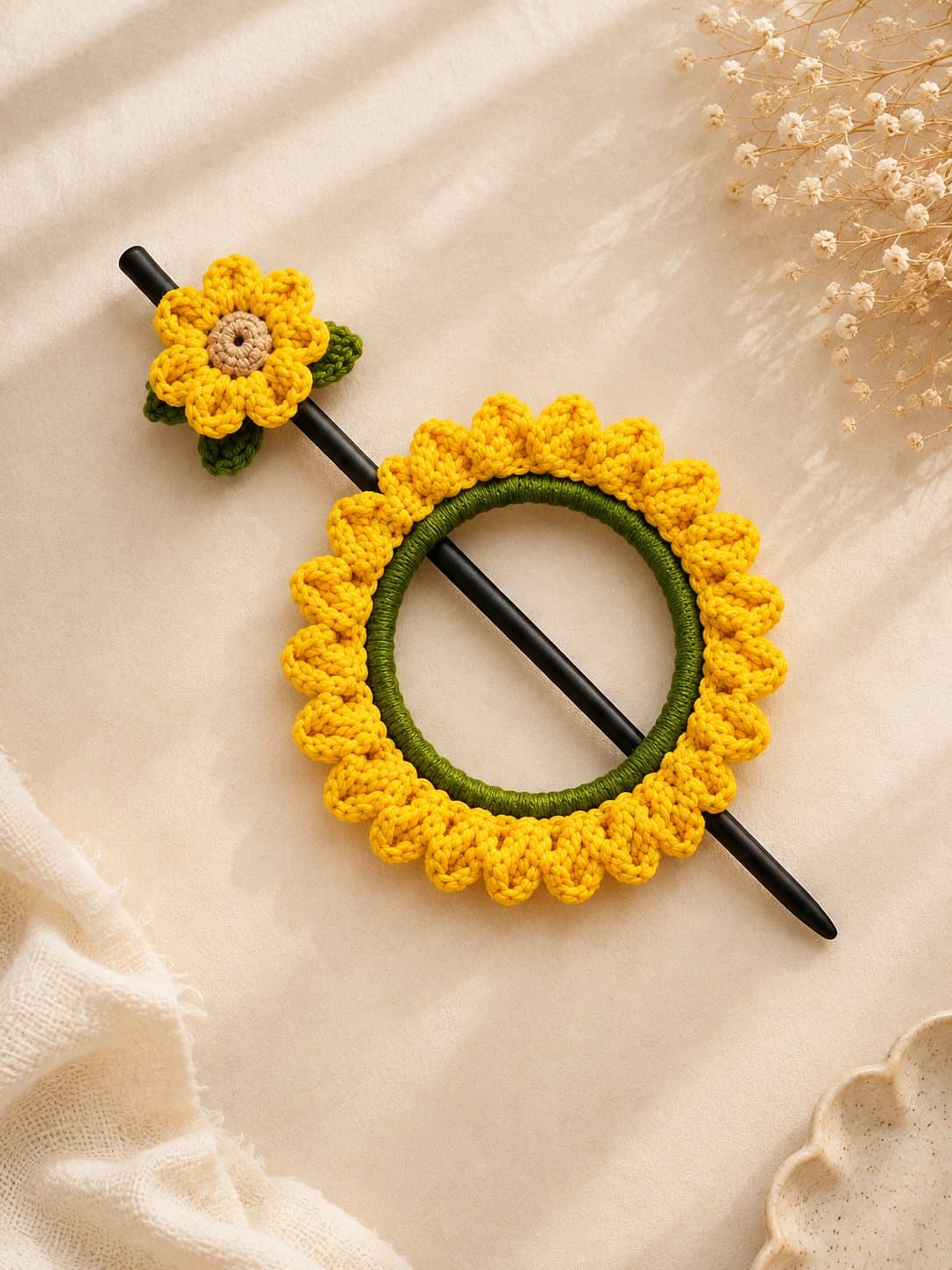 Crochet Flower Juda Pin